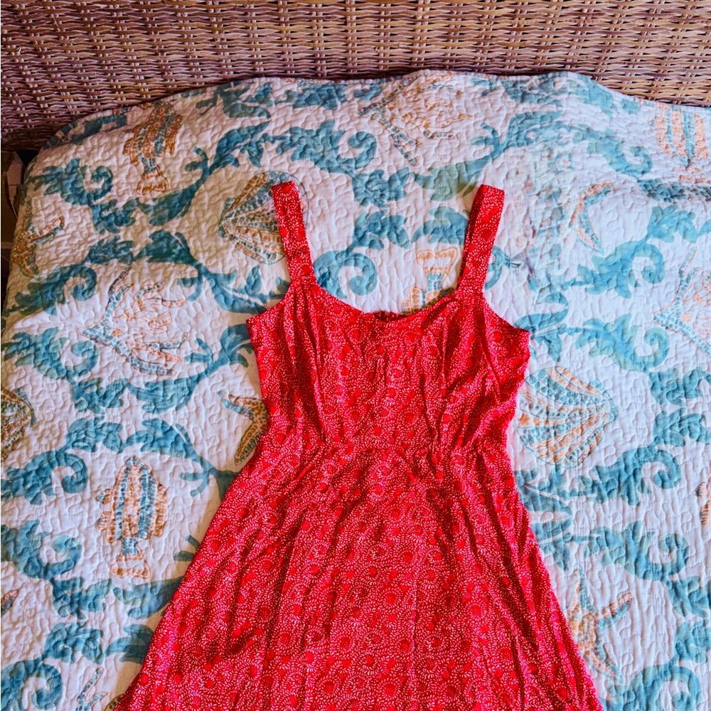 GAP Red Floral Patterned Dress